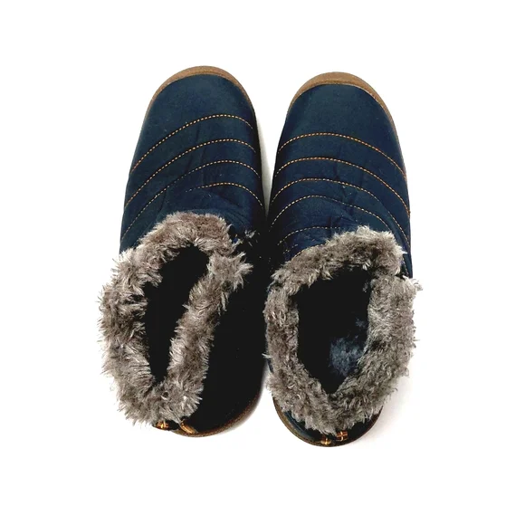 Men/Women Slip On Waterproof Outdoor Anti-Slip Fur Lined Ankle Boot - Picture 3 of 6